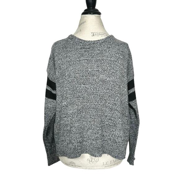 Brandy Melville | Women | Veena Wool Blend Marled Stripe Relaxed LS Sweater | OS - Picture 2 of 10